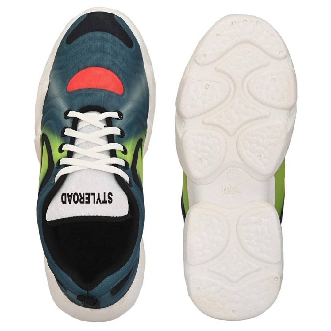 StyleRoad Stylish and Trendy Multicoloured Synthetic Casual Sneakers for Men's