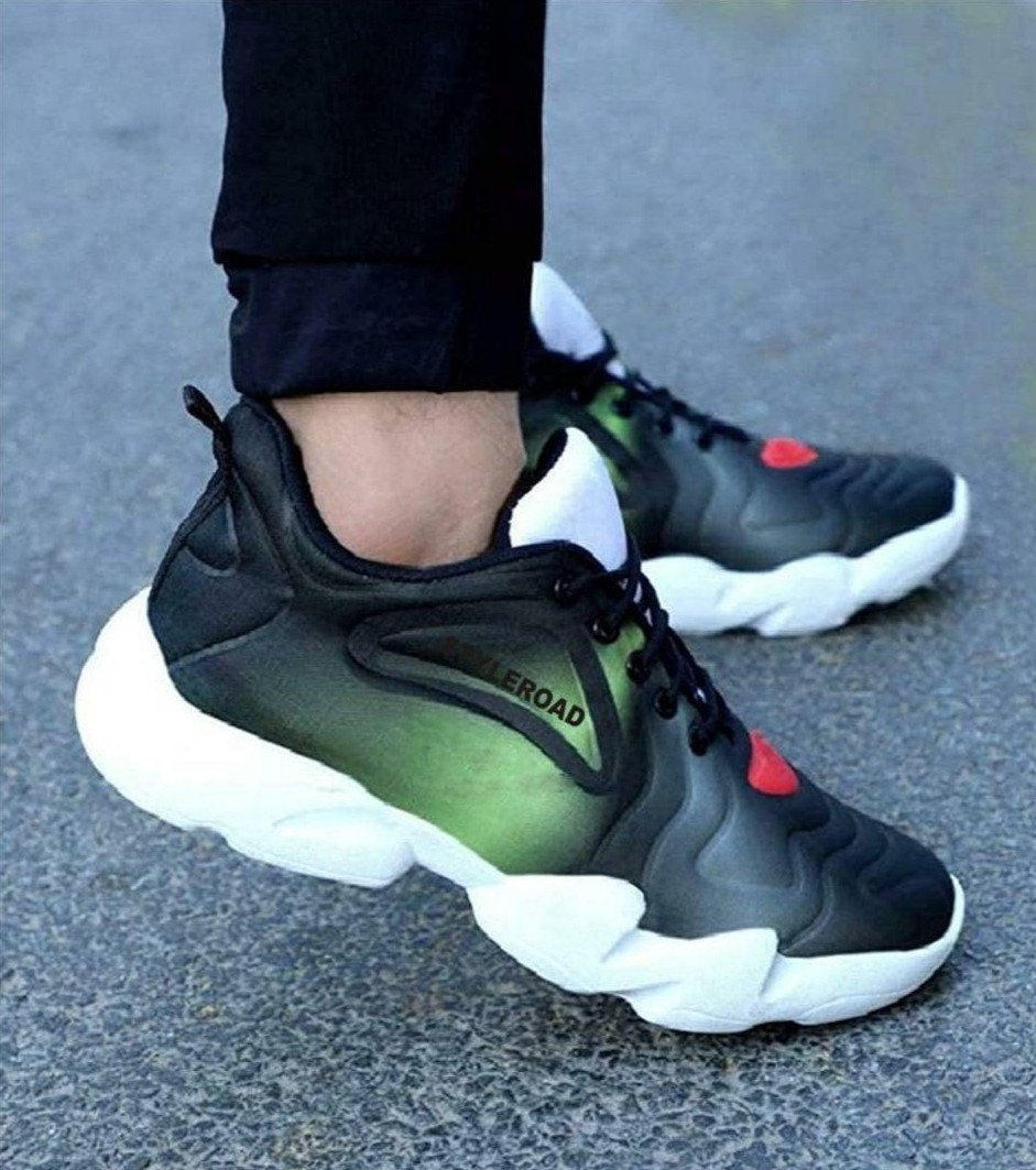 StyleRoad Stylish and Trendy Multicoloured Synthetic Casual Sneakers for Men's