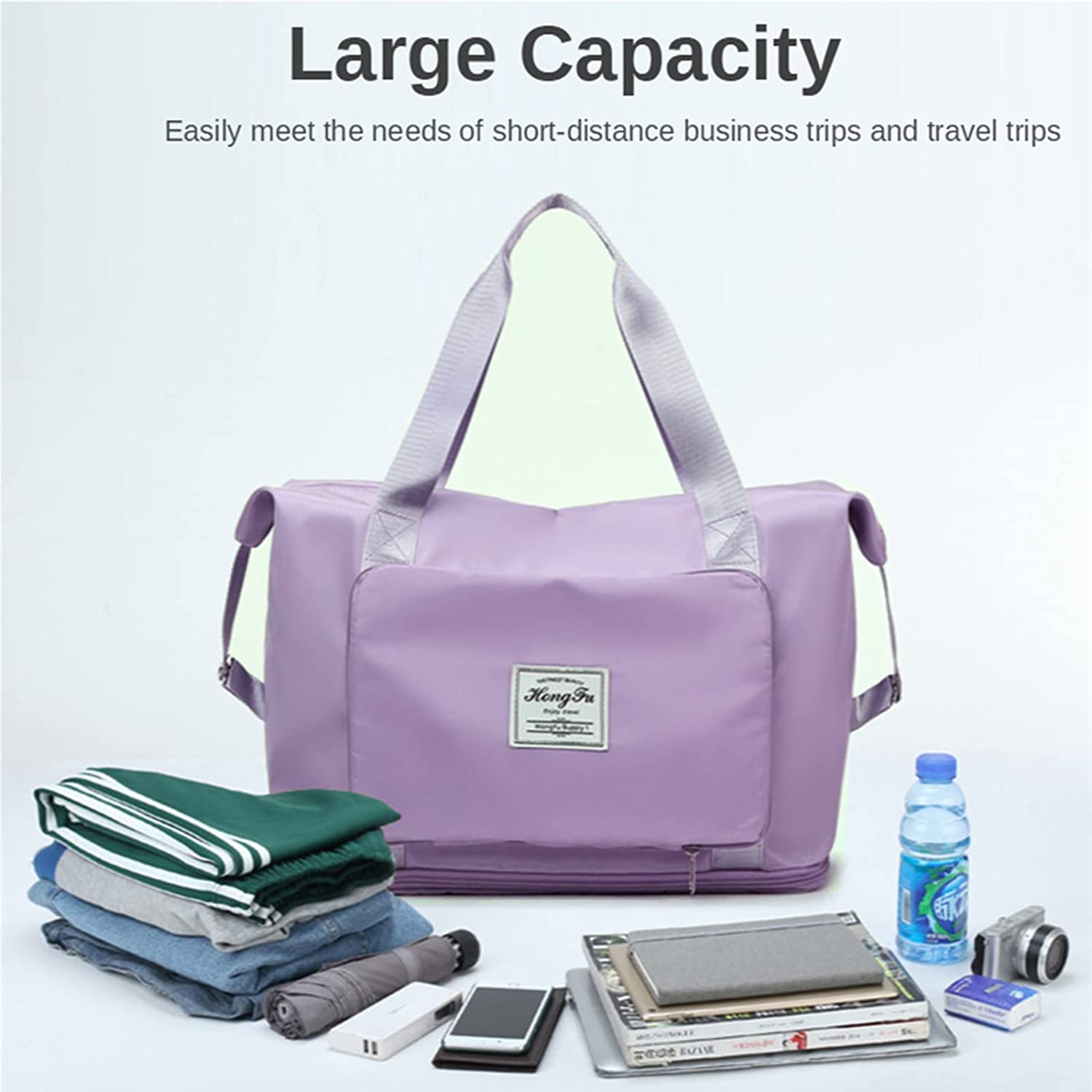 Large Capacity Folding Travel Bag (Waterproof)