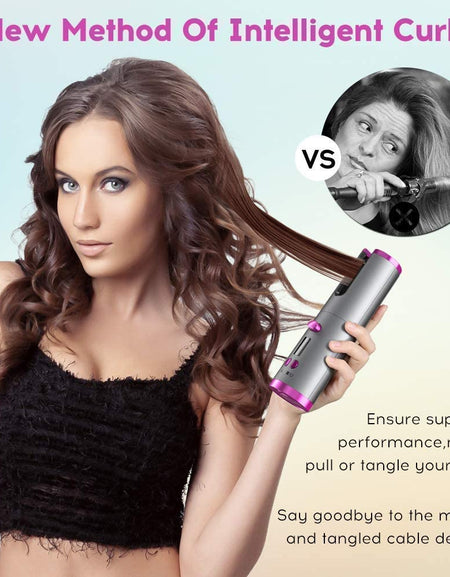 USB Rechargeable Automatic Wireless Electric Hair Curler