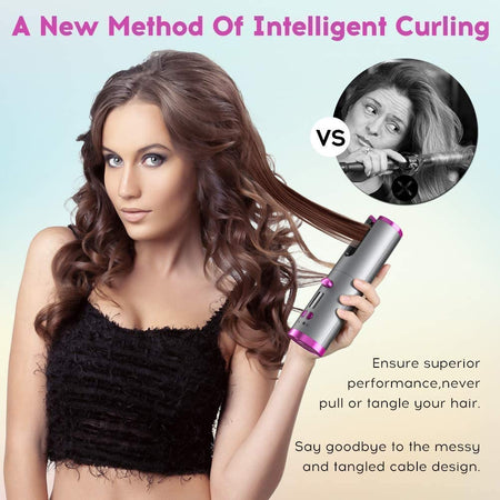 USB Rechargeable Automatic Wireless Electric Hair Curler