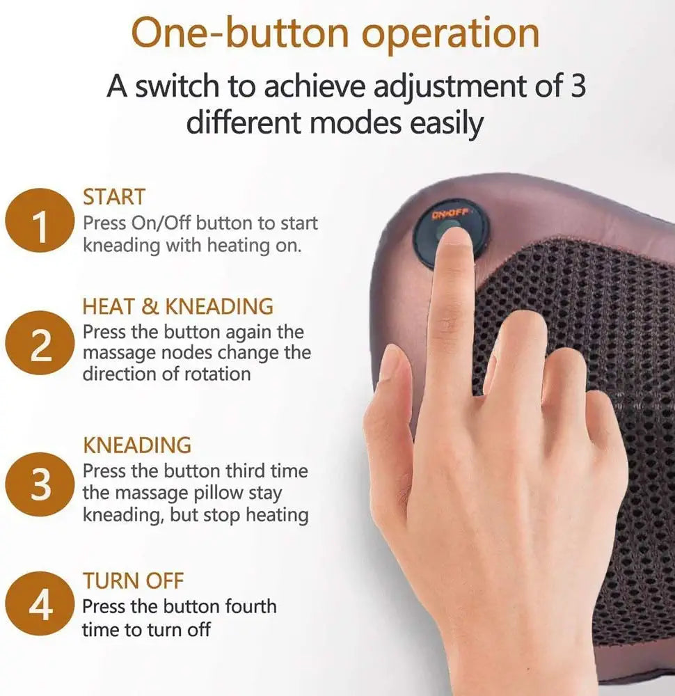 Neck Cushion Full Body Massager Machine (Swiss Technology)