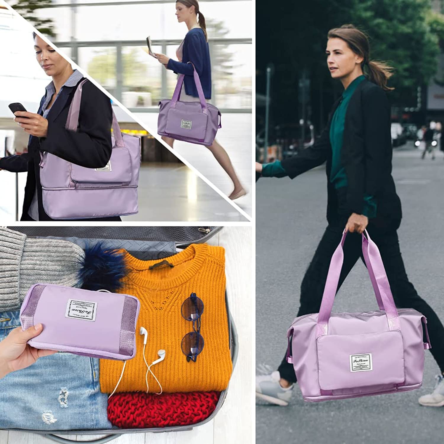 Large Capacity Folding Travel Bag (Waterproof)