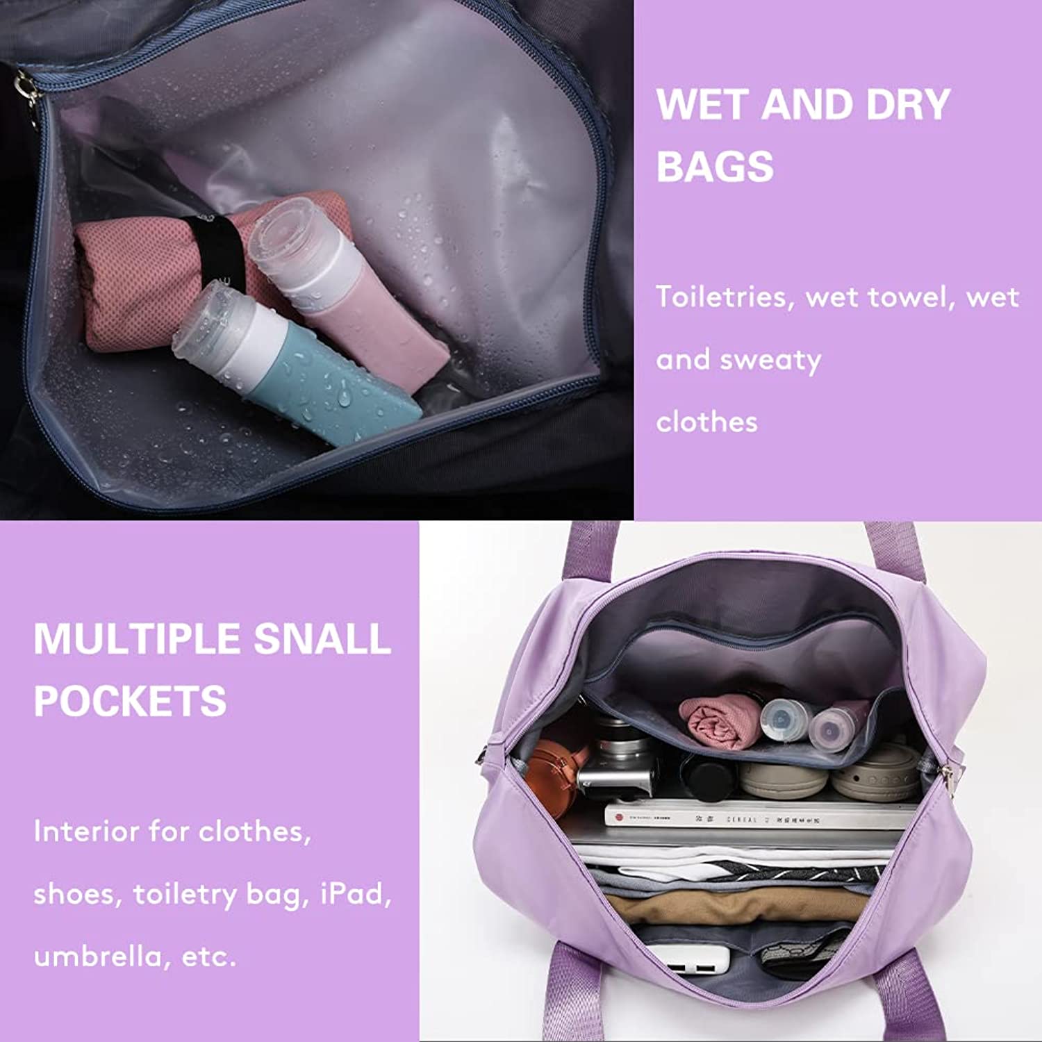 Large Capacity Folding Travel Bag (Waterproof)