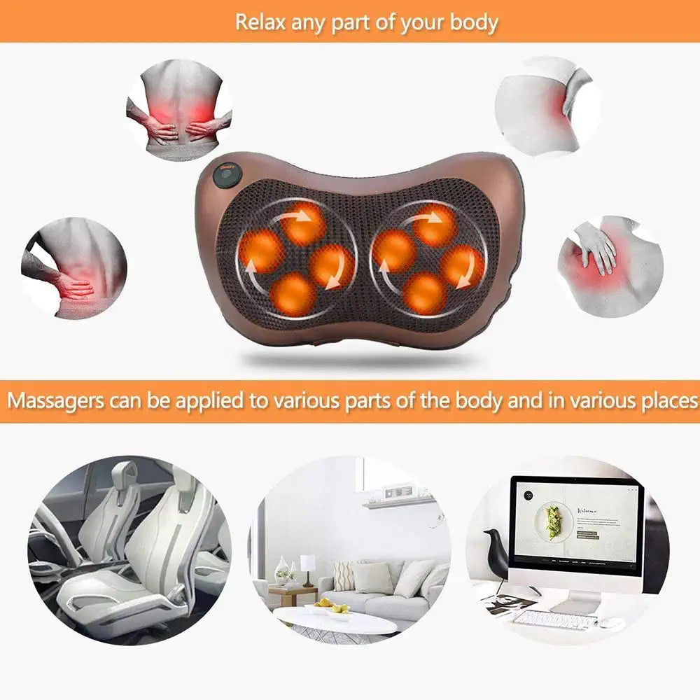 Neck Cushion Full Body Massager Machine (Swiss Technology)