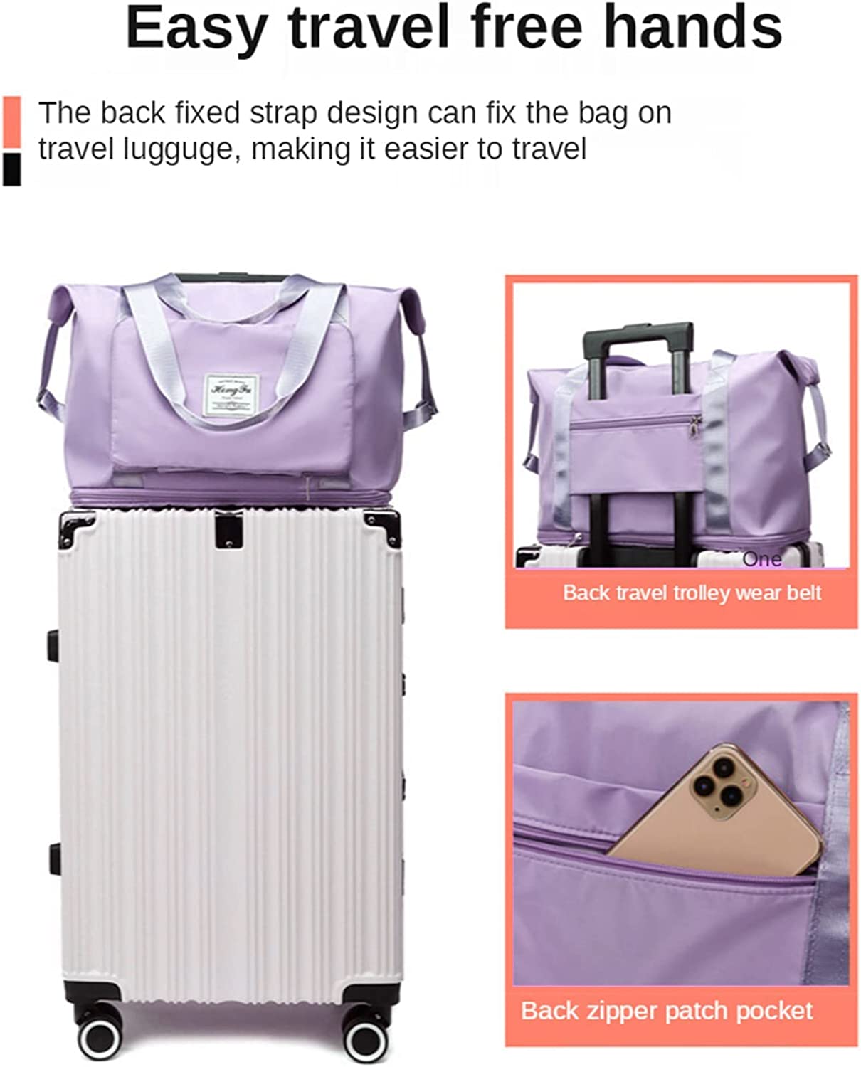 Large Capacity Folding Travel Bag (Waterproof)
