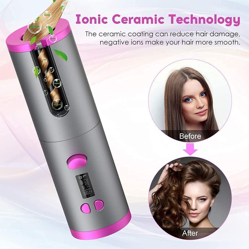 USB Rechargeable Automatic Wireless Electric Hair Curler
