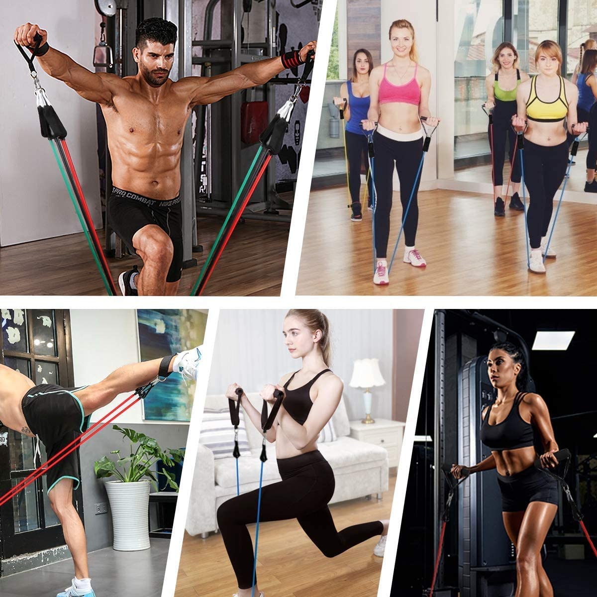 Resistance exercise workout bands set for mens & women's