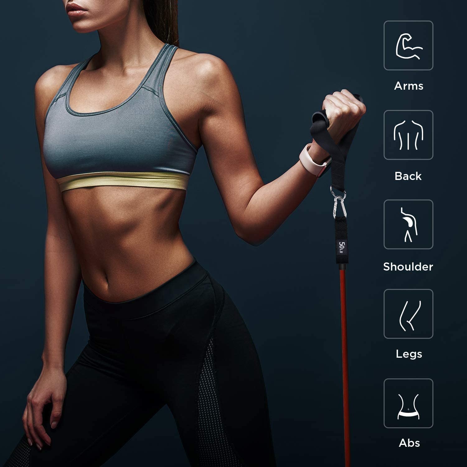 Resistance exercise workout bands set for mens & women's