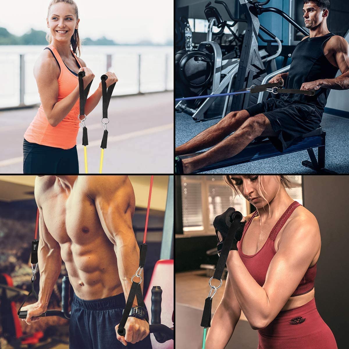 Resistance exercise workout bands set for mens & women's