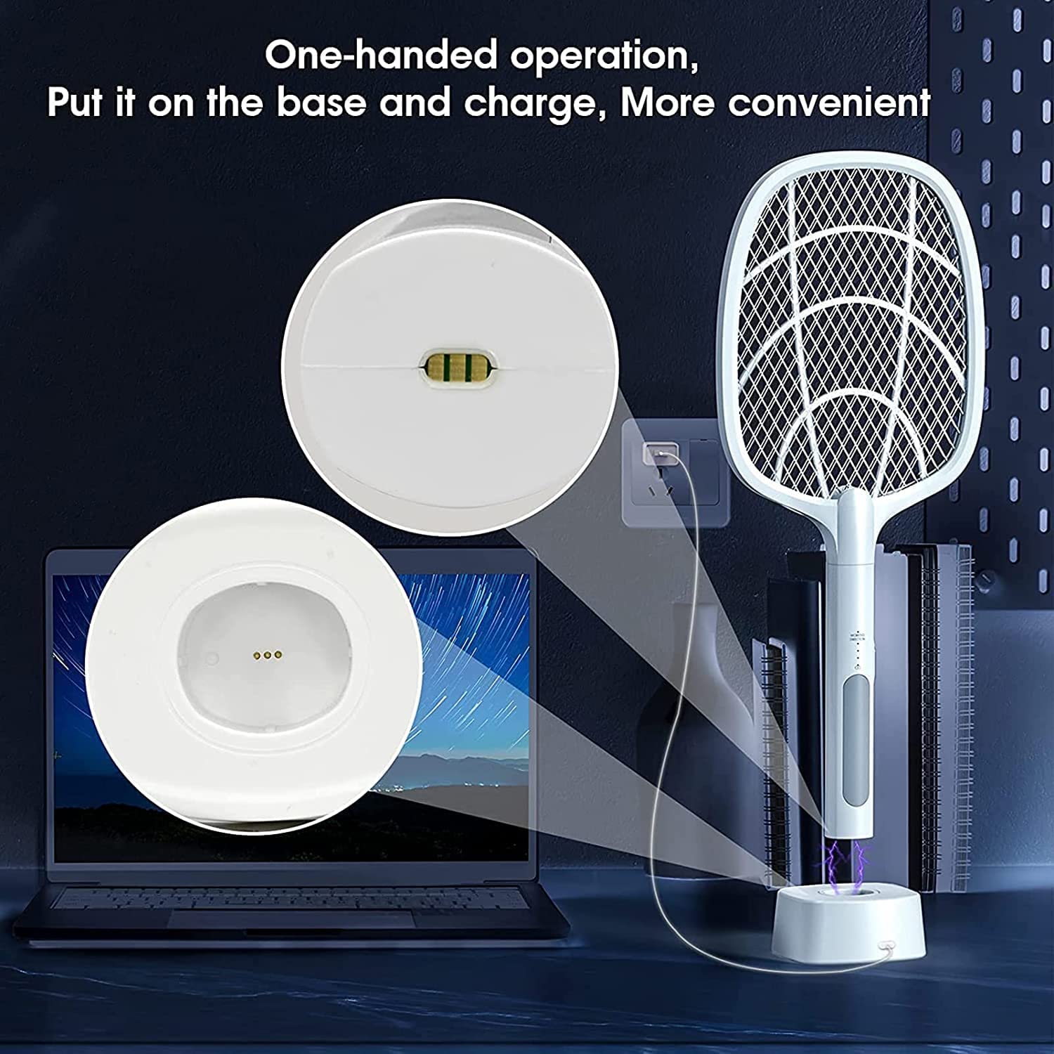 2 in 1 Mosquito USB Rechargeable Racket and Bug Zapper