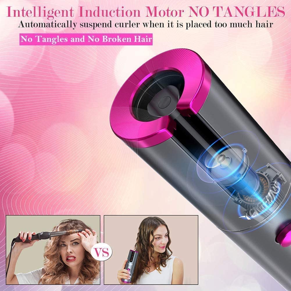 USB Rechargeable Automatic Wireless Electric Hair Curler
