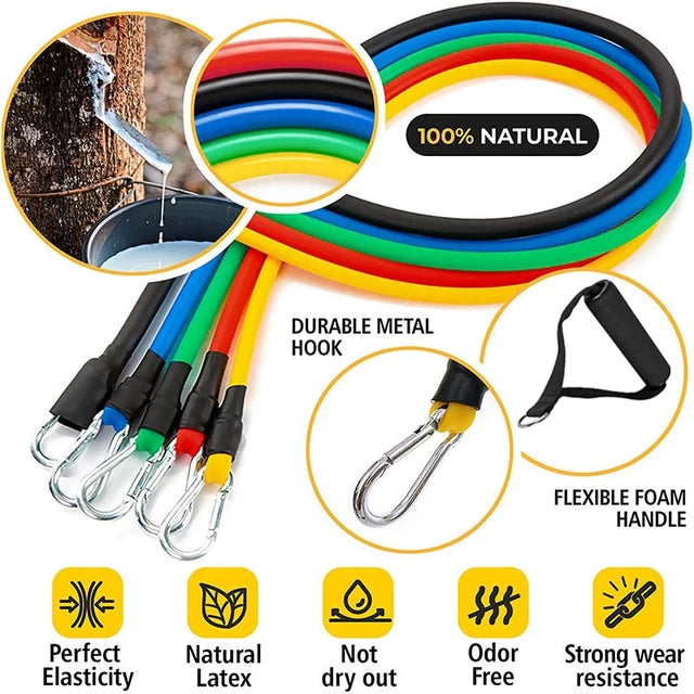 Resistance exercise workout bands set for mens & women's