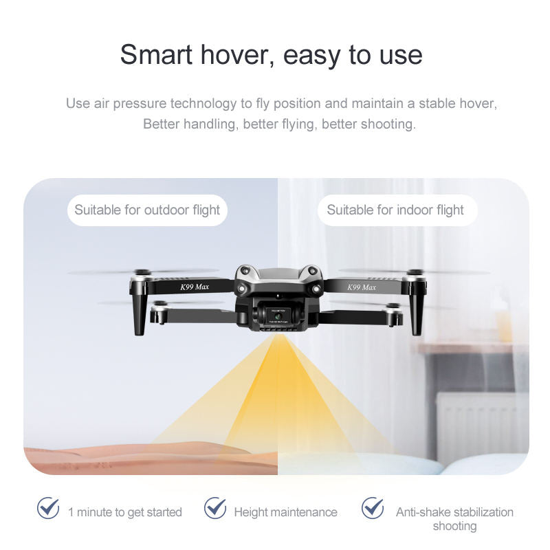 K99 Max 4K HD Camera Quadcopter Toy Drone - Safe and Easy to Fly for All Levels