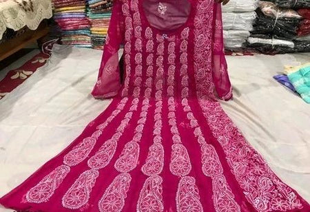 Hand Embroidered Pure Lucknowi Chikankari Kurti