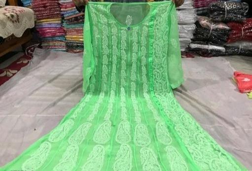 Hand Embroidered Pure Lucknowi Chikankari Kurti