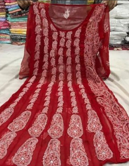 Hand Embroidered Pure Lucknowi Chikankari Kurti