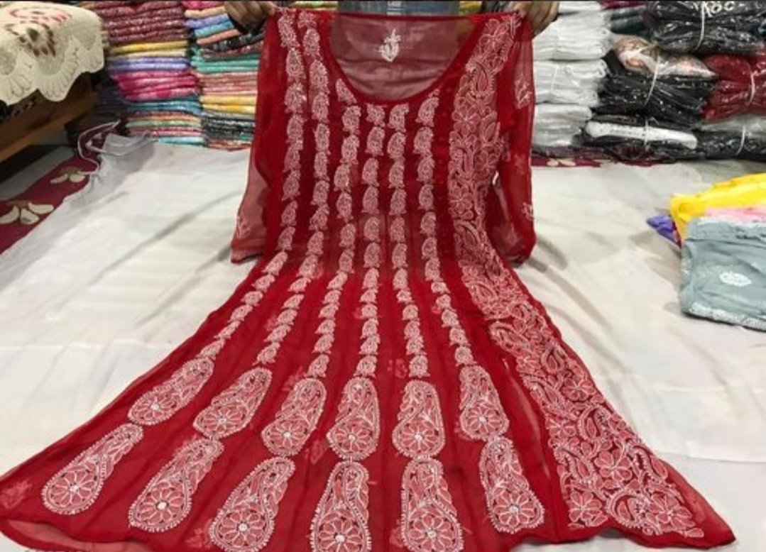 Hand Embroidered Pure Lucknowi Chikankari Kurti