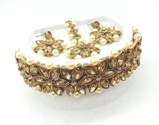 Designer Kundan Choker Necklace Set