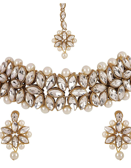Designer Kundan Choker Necklace Set