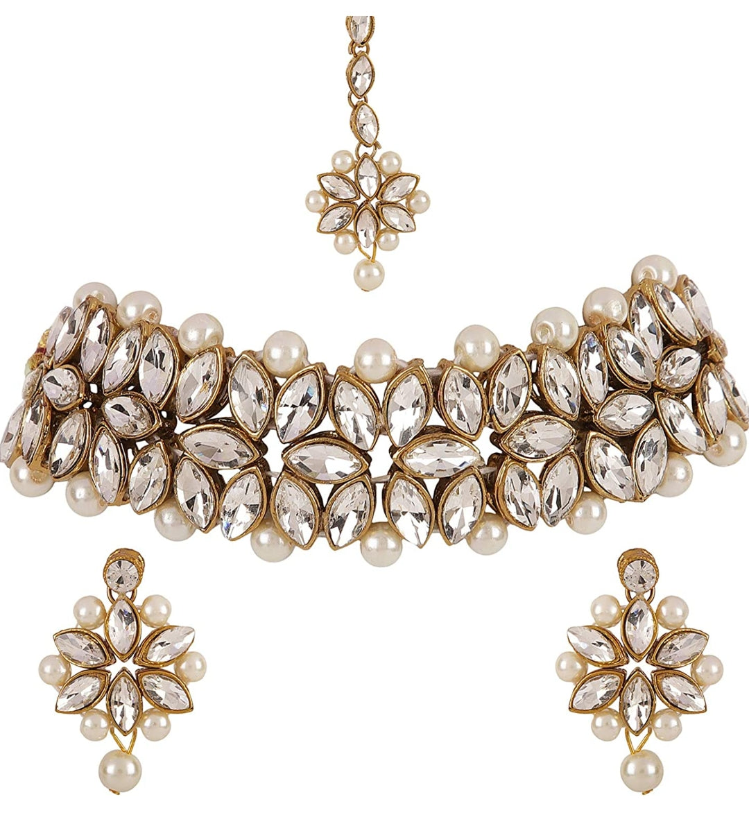Designer Kundan Choker Necklace Set