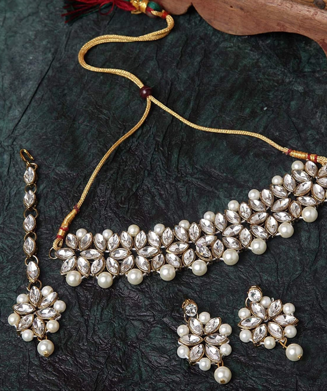 Designer Kundan Choker Necklace Set