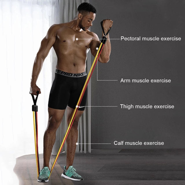 Resistance exercise workout bands set for mens & women's