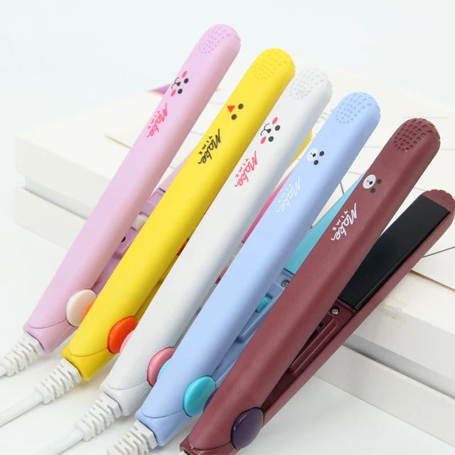 Portable Mini Hair Straightener Curling Hair Clipper with Box (Buy 1 Get 1 Free Offer)