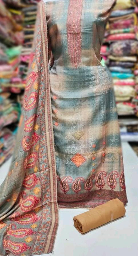 Pashmina Woolen Designer Suit