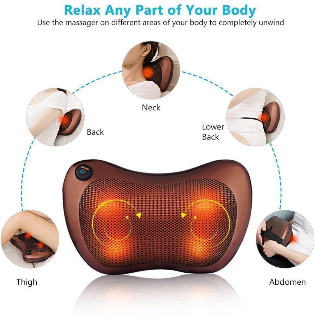 Neck Cushion Full Body Massager Machine (Swiss Technology)